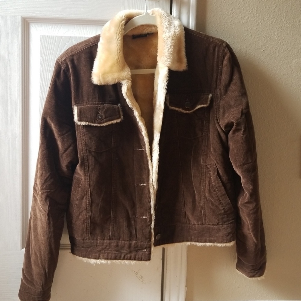 Suede Fluffy Bomber Jacket